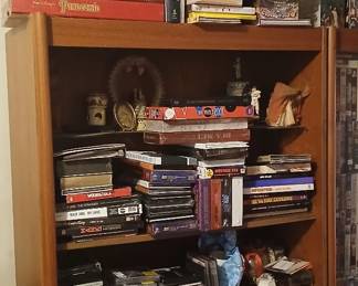 Music box sets and Disney VHS box sets.