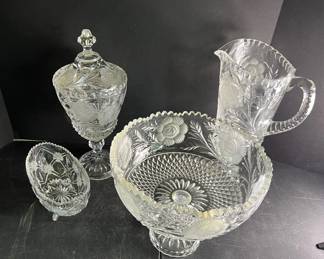 Larger Sized Cut Glass