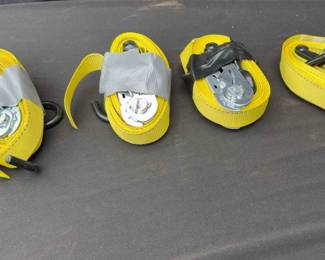 Four 14 Tie Down Straps 
