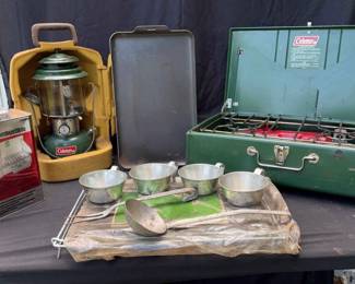 Coleman 2Burner Propane Stove, Lantern  More