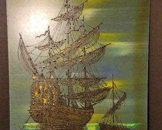 Large Sailboat Painting 