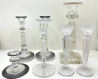 7 Crystal Candlesticks Including 1 Pair By Waterford
Lot #: 85