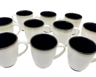 10 Sango Nova Black Large Coffee Mugs
Lot #: 56