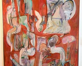 Belle Manes (American B1930) Original Oil Painting "Foursome" Signed (Approx 5.5 By 4 Feet)
Lot #: 25