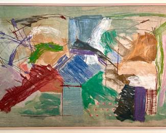 Calman Shemi (Argentina/Israel B1939) Soft Painting Mixed Media Weaving On Wool, Signed (Approx 5 By 8.5 Feet)
Lot #: 3