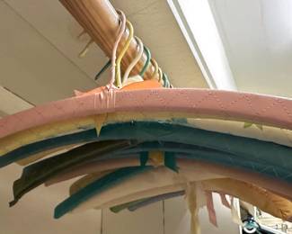 Over 20 Vintage Cloth Covered Hangers
Lot #: 135