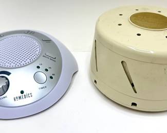 2 White Noise Sleep Machines: Vintage Sleep Sounds By Hammacher Schlemmer & Modern By Hometics
Lot #: 99