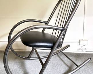 Metal Rocking Chair With Leather Seat
Lot #: 38