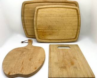 4 Solid Wood Cutting Boards
Lot #: 88