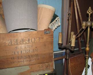 LAMPS, CRATES...