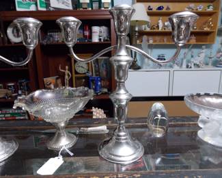 Sterling Silver 3 Light Candelabra