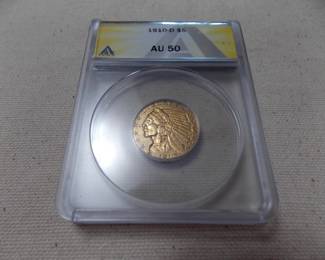 $5 Dollar Indian Head Gold Coin