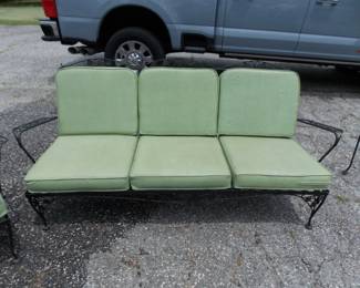 Wrought iron sofa
