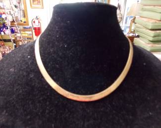14K Gold Necklace 18" Long