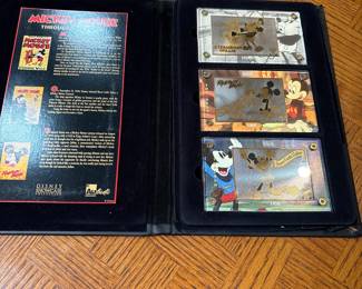 Limited edition Micky Mouse 24k gold collectors cards