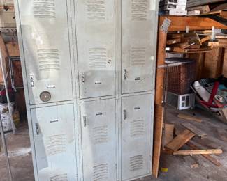 6-Cubby Vintage Lockers