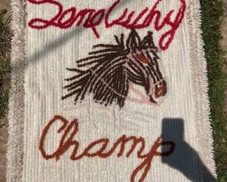 vintage western mat from the 50's