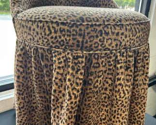 Leopard Dressing Table Stool
