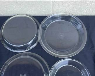 Vintage Pyrex Pie Plate Set 4 USA Made 50s90s