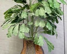 Faux Sugar Palm In Decorative Vase