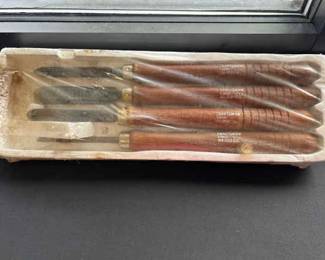 4 Piece Craftsman Wood Lathe Chisel Tools