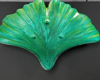 011 Vintage Iridescent Seashell Platter