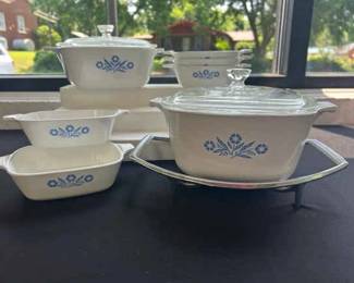 Blue Cornflower Corning Ware Casserole Dishes