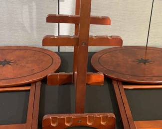 Set Of 2 Tv Trays With Stand