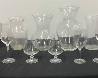 Clear Glass Cups Vases