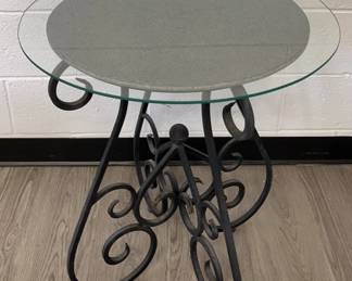 Round Glass Wooden Table Tops