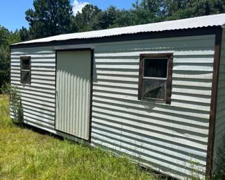 12 x 20 metal shed with electric and windows