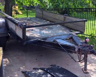 Single Axle 7000k Bumper Pull Utility Trailer