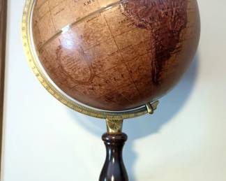 Replogle World Sienna 12" Globe with Genuine Leather