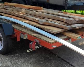 Single Axle 12' x 5' Flat Bed Utility Trailer