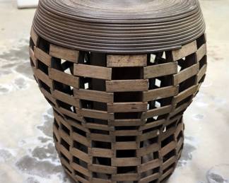 Pier 1 Woven Wood Side Table/Stool
