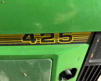 The John Deere 425 is a large garden tractor model. It was part of the 4X5 series (425, 445, and 455), which are highly regarded for their reliability and versatility! If well maintained THEY LAST FOREVER ~ and this one was! 