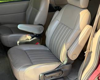 Second row seats are all adjustable and all leather! These seats come out to make a TON of room for cargo if needed! 