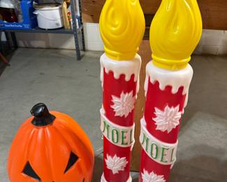 Some great Vintage Holiday Blow Molds! ALL THREE ARE IN EXCELLENT CONDITION!!