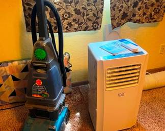 Air conditioner fan, carpet cleaner