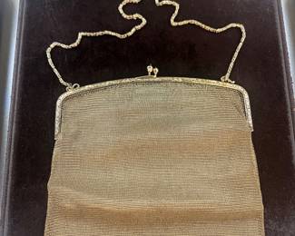 Antique Gold Mesh Purse