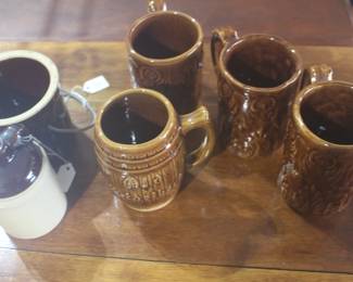 Early pottery mugs