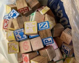 Children's wooden blocks