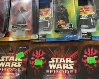 Numerous Star Wars items