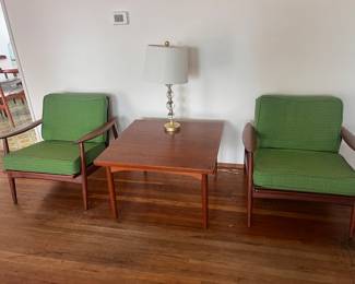 Danish modern teak chairs