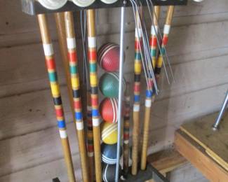 Vintage Croquet Set