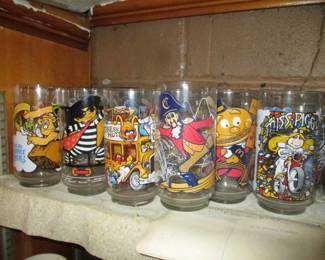 1977 McDonald's Action Set Glasses