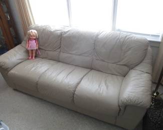 Tan Leather Sofa