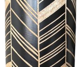 Carved Wood Vase