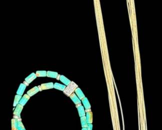 Sterling Silver Multi Strand Necklace
