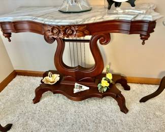 Marble Top Console Table